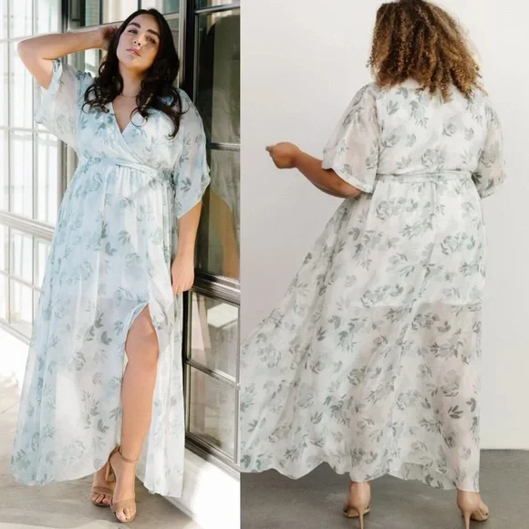 knee length dresses for ladies Kia Kimono Maxi Dress main image 1